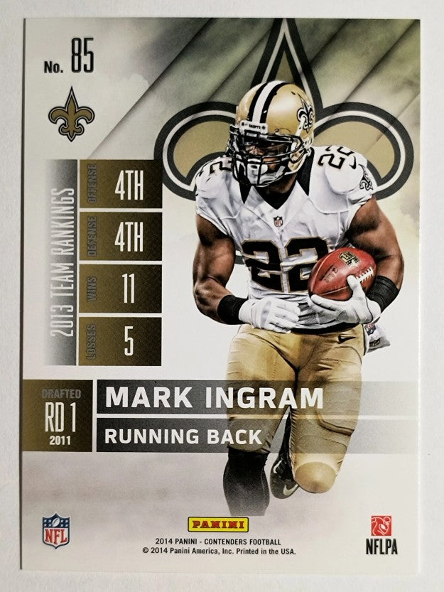 2014 Panini Contenders #85 Mark Ingram