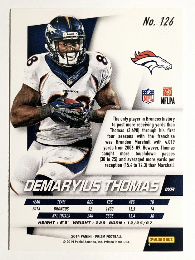 2014 Panini Prizm #126 Demaryius Thomas