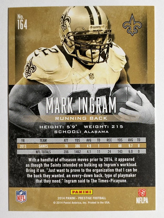 2014 Prestige #164 Mark Ingram