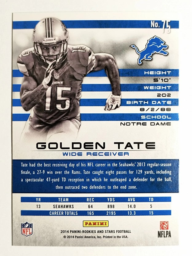 2014 Rookies and Stars #75 Golden Tate