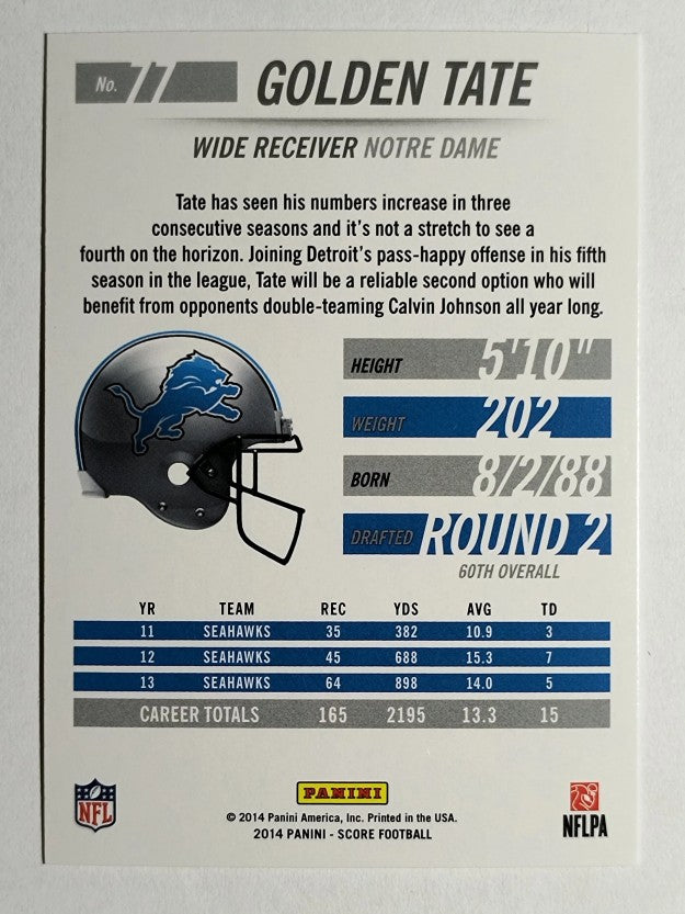 2014 Score #77 Golden Tate
