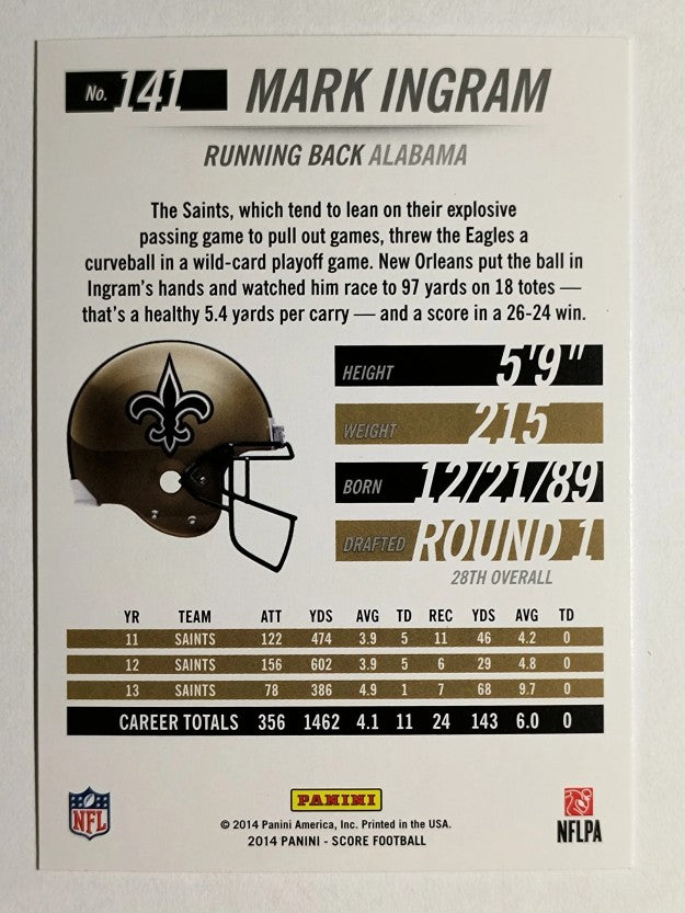 2014 Score #141 Mark Ingram