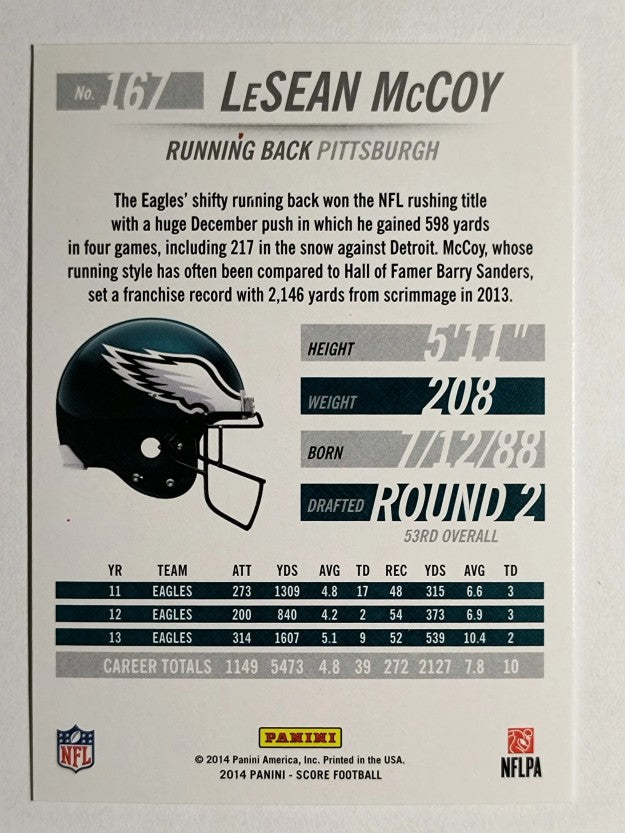 2014 Score #167 LeSean McCoy