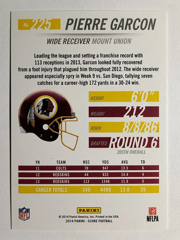 2014 Score #225 Pierre Garcon