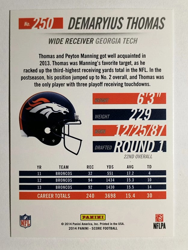 2014 Score #250 Demaryius Thomas H100
