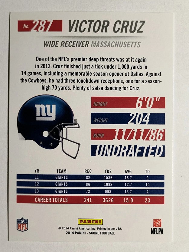 2014 Score #287 Victor Cruz H100