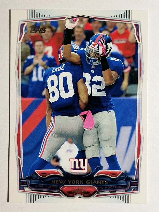2014 Topps #212 New York Giants/Victor Cruz/Rueben Randle