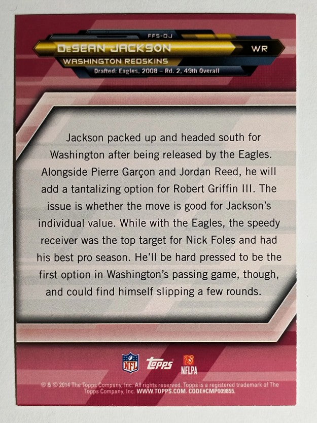 2014 Topps Fantasy Strategies #FFSDJ DeSean Jackson