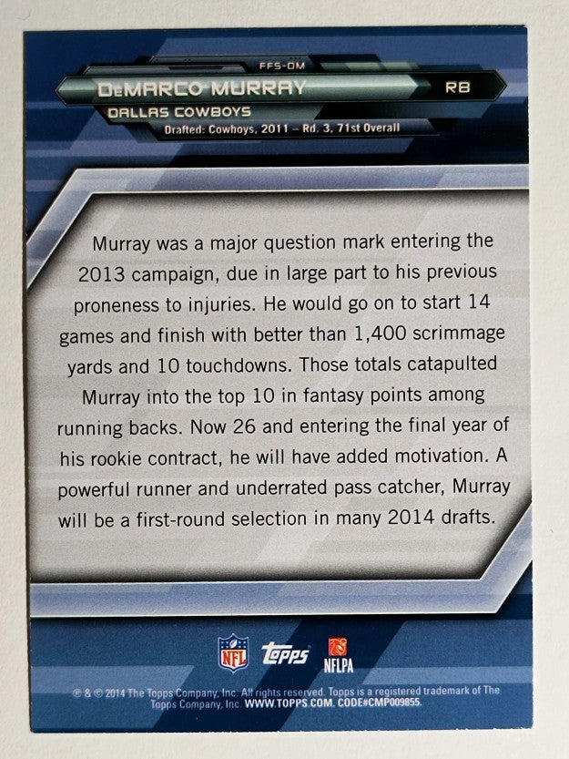 2014 Topps Fantasy Strategies #FFSDM DeMarco Murray