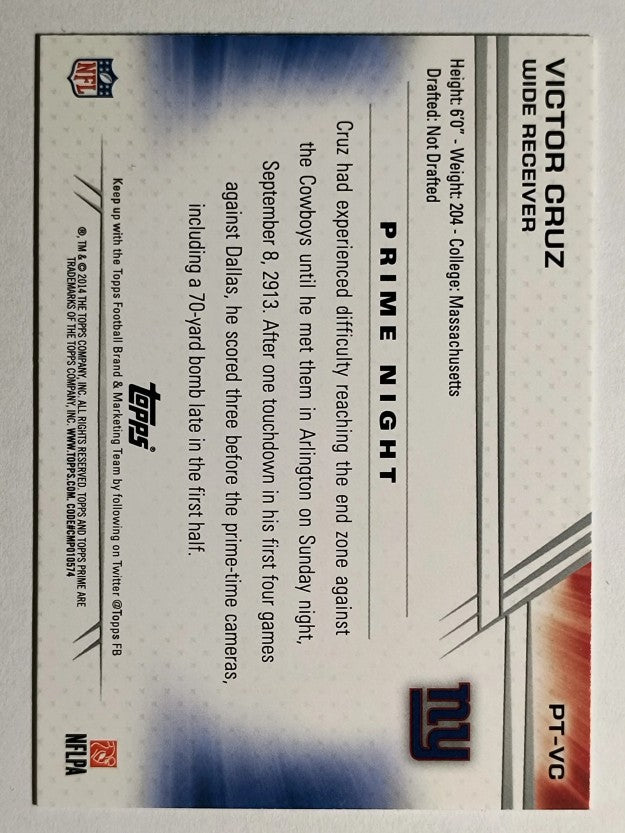 2014 Topps Prime Primetimers #PTVC Victor Cruz