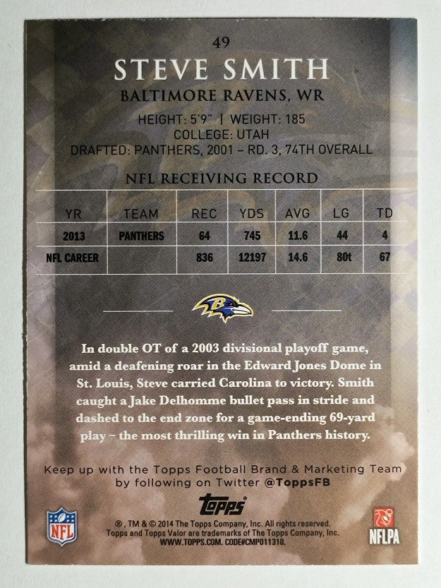 2014 Topps Valor Retail #49 Steve Smith