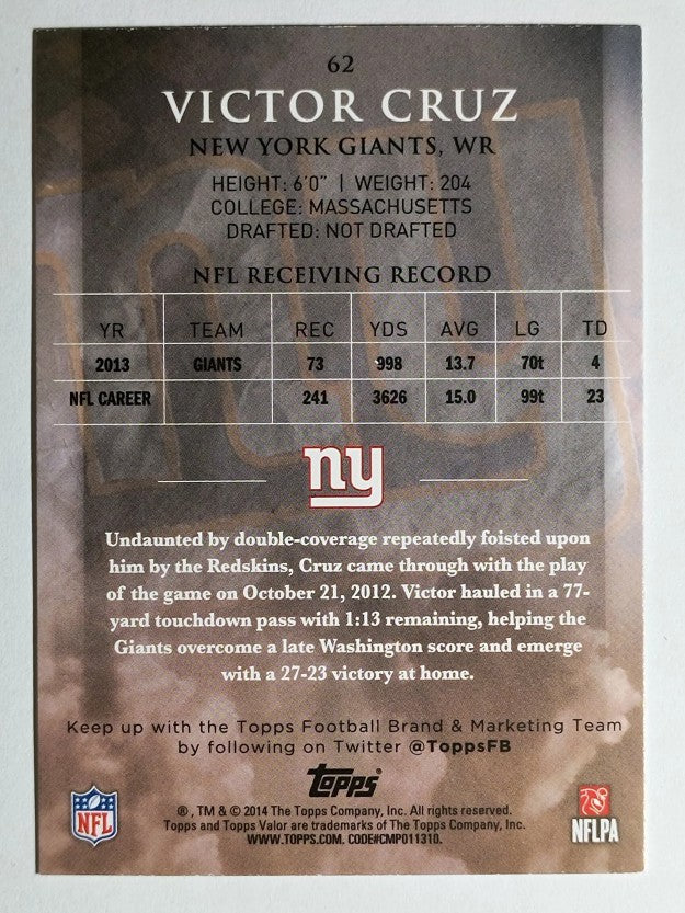 2014 Topps Valor Retail #62 Victor Cruz