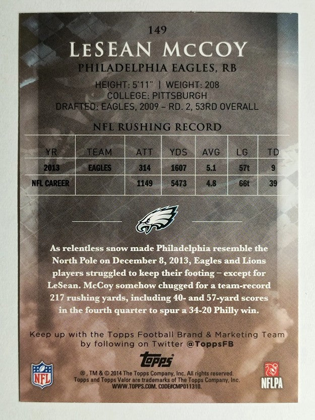 2014 Topps Valor Retail #149 LeSean McCoy