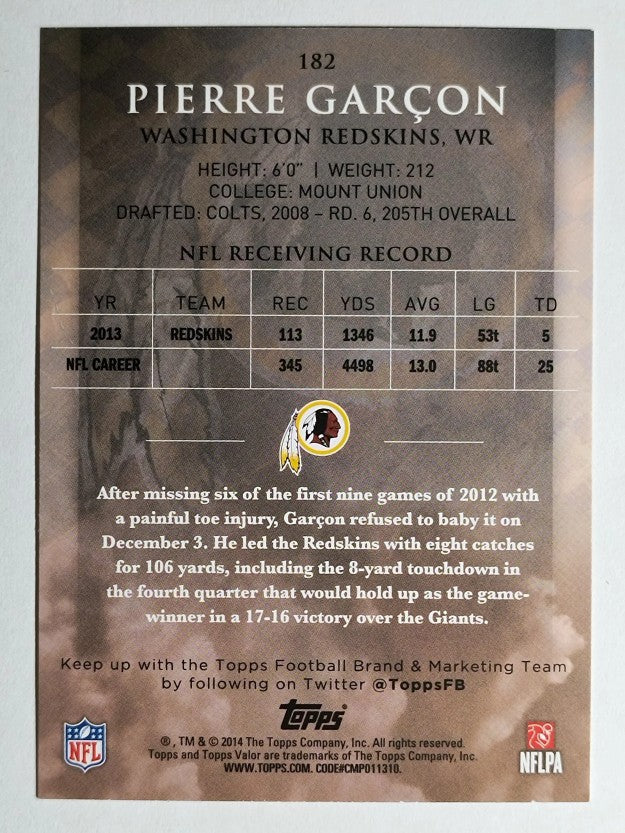 2014 Topps Valor Retail #182 Pierre Garcon