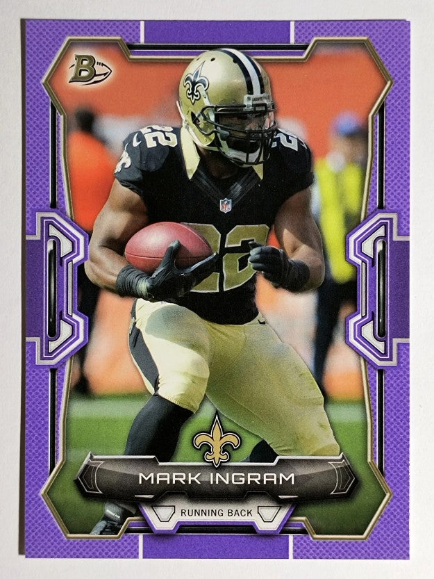 2015 Bowman Purple #V72 Mark Ingram