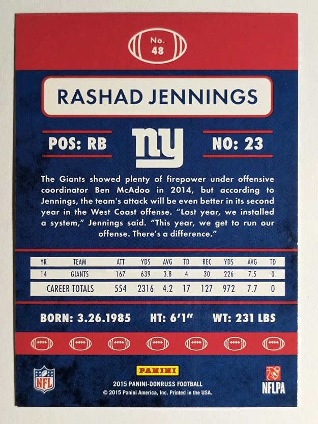 2015 Donruss #48 Rashad Jennings