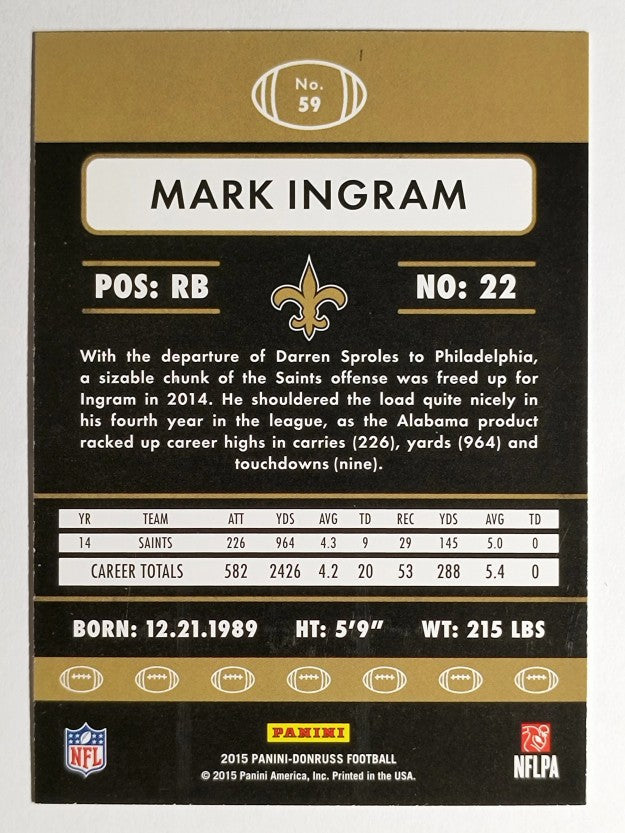 2015 Donruss #59 Mark Ingram