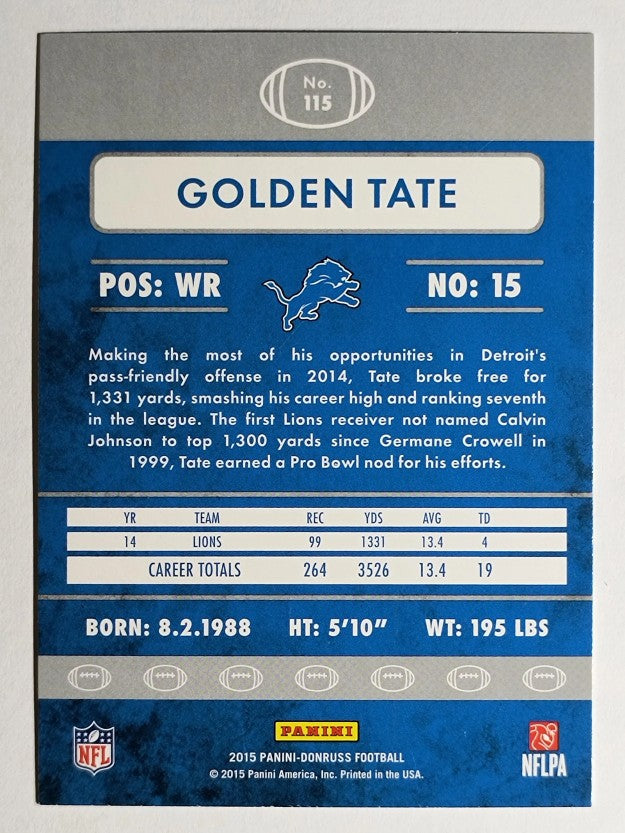 2015 Donruss #115 Golden Tate