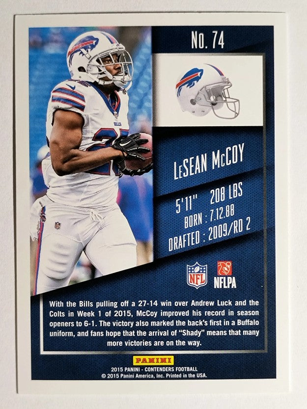 2015 Panini Contenders #74 LeSean McCoy