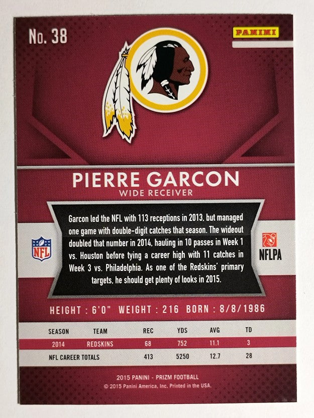 2015 Panini Prizm #38 Pierre Garcon