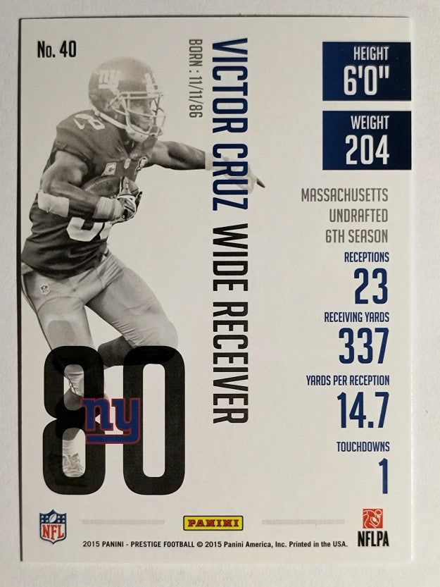 2015 Prestige #40 Victor Cruz