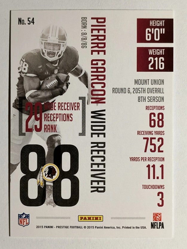 2015 Prestige #54 Pierre Garcon