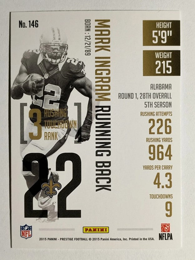 2015 Prestige #146 Mark Ingram