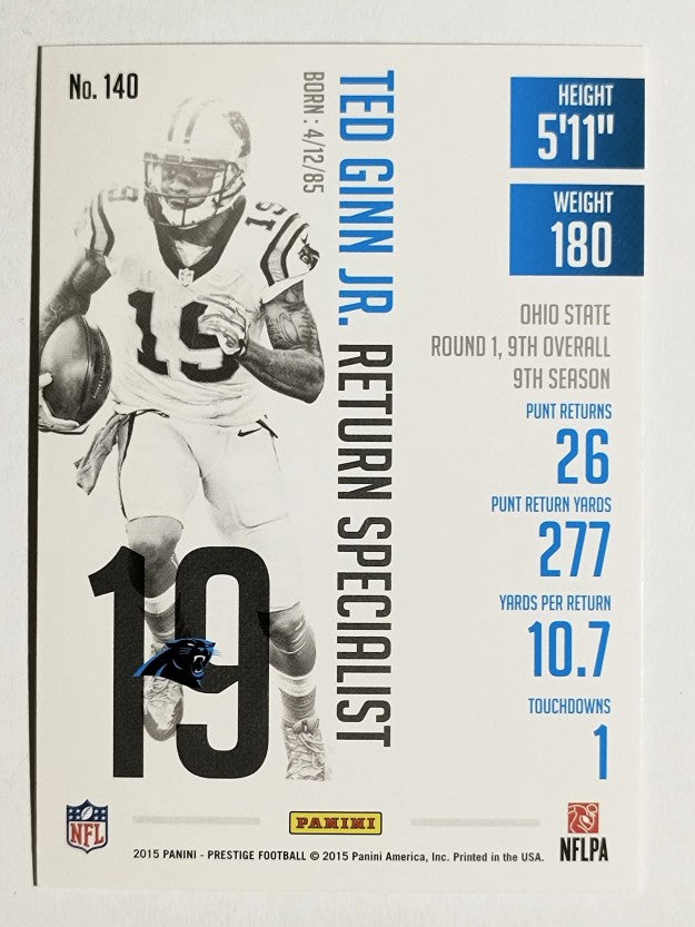 2015 Prestige Extra Points Green #140 Ted Ginn Jr.
