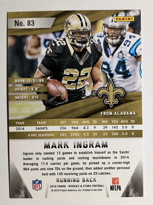 2015 Rookies and Stars #83 Mark Ingram