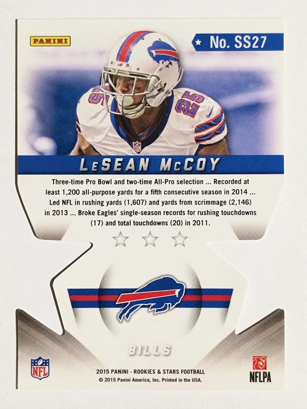 2015 Rookies and Stars Star Studded Die Cuts #27 LeSean McCoy