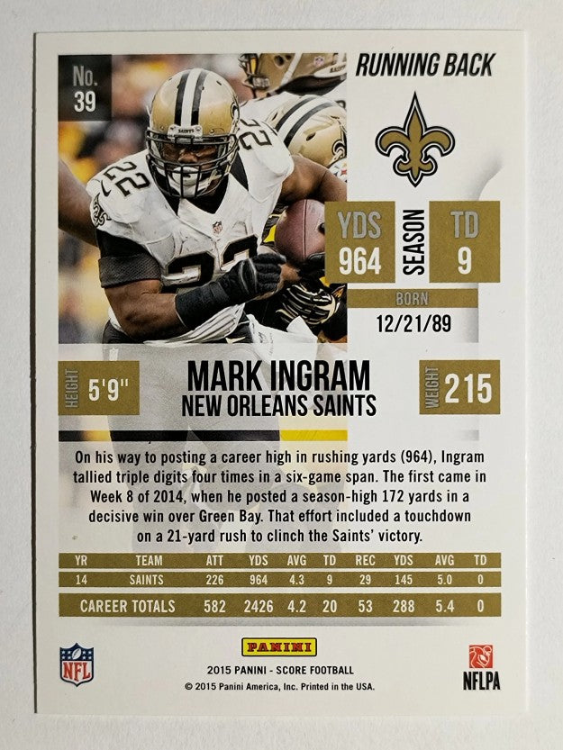 2015 Score #39 Mark Ingram