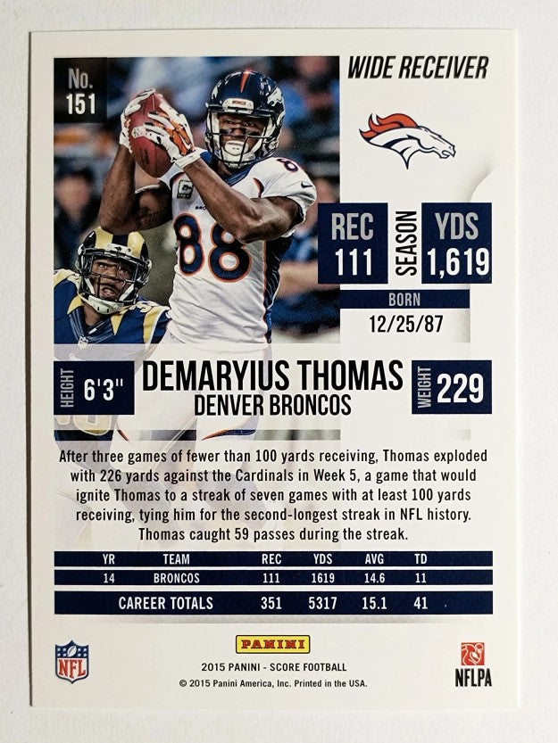 2015 Score #151 Demaryius Thomas