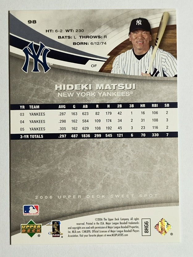 2006 Sweet Spot #98 Hideki Matsui
