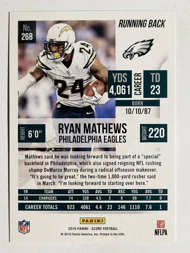 2015 Score #268 Ryan Mathews