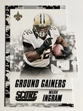2015 Score Ground Gainers Black Camo #11 Mark Ingram