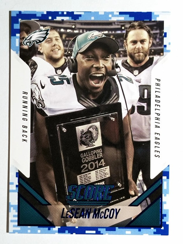 2015 Score Photo Variations Blue Camo #198 LeSean McCoy