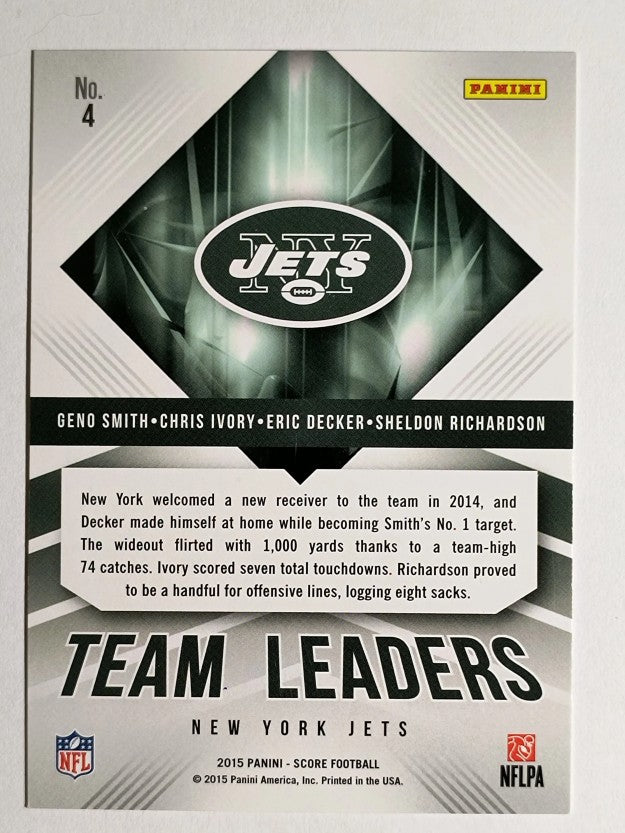 2015 Score Team Leaders #4 Chris Ivory/Eric Decker/Geno Smith/Sheldon Richardson