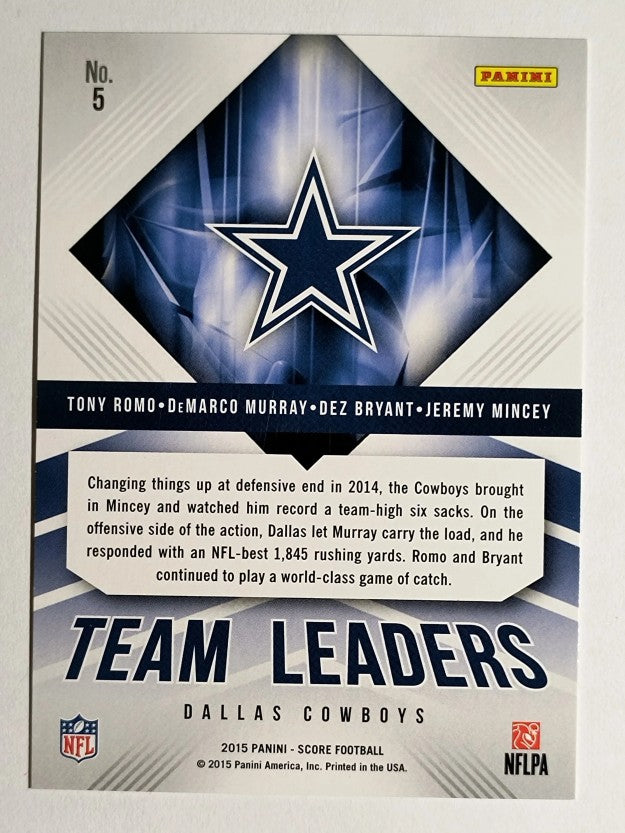 2015 Score Team Leaders #5 DeMarco Murray/Dez Bryant/Jeremy Mincey/Tony Romo