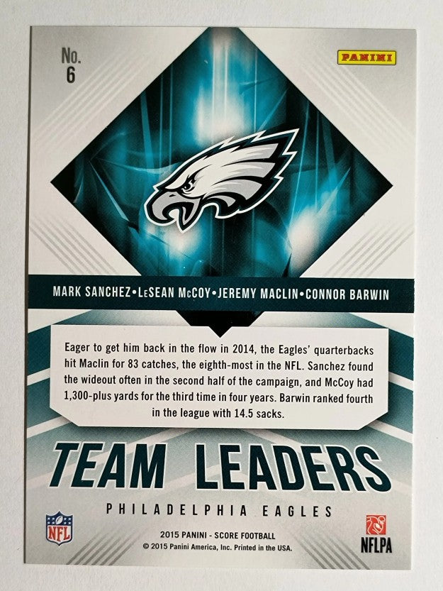 2015 Score Team Leaders #6 Connor Barwin/Jeremy Maclin/LeSean McCoy/Mark Sanchez