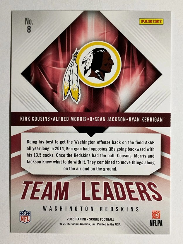 2015 Score Team Leaders Alfred Morris/DeSean Jackson/Kirk Cousins/Ryan Kerrigan