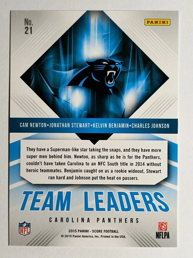 2015 Score Team Leaders #21 Cam Newton/Johnson/Jonathan Stewart/Kelvin Benjamin
