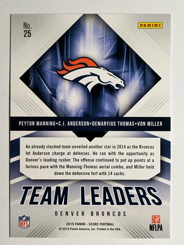 2015 Score Team Leaders C.J. Anderson/Demaryius Thomas/Peyton Manning/Von Miller