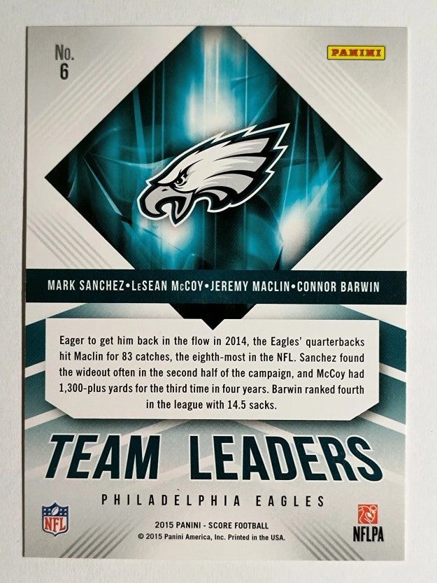 2015 Score Team Leaders Gold #6 Connor Barwin/Maclin/LeSean McCoy/Mark Sanchez