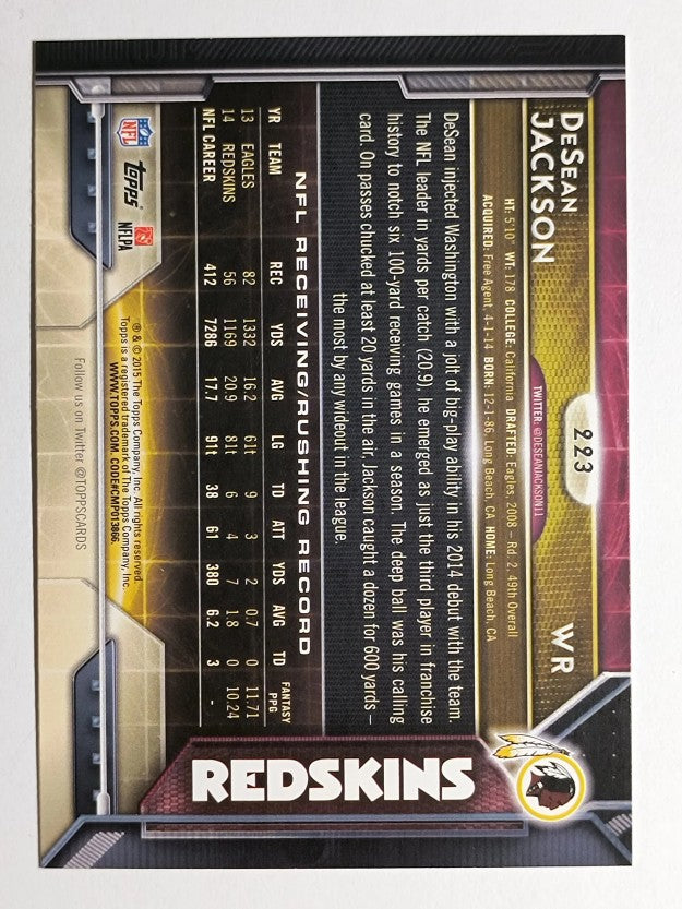 2015 Topps #223 DeSean Jackson