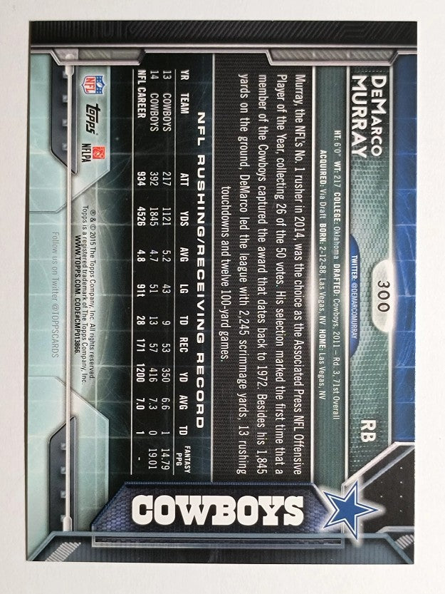 2015 Topps #300 DeMarco Murray POY