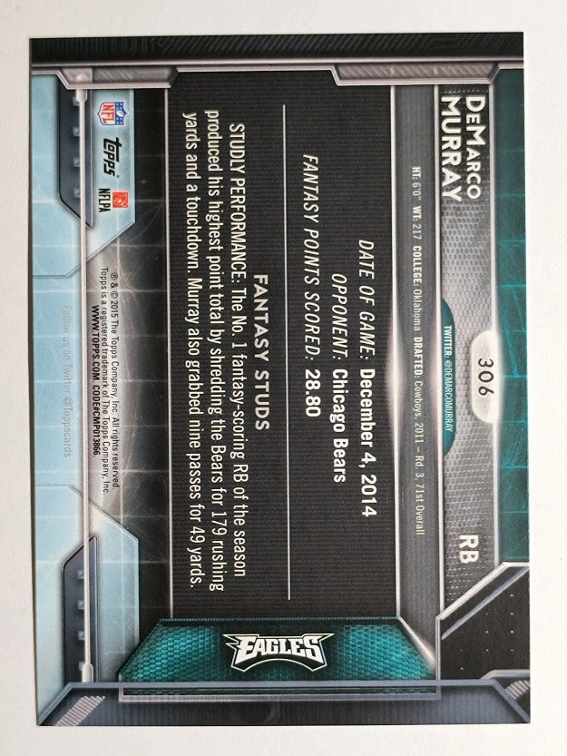 2015 Topps #306 DeMarco Murray FS