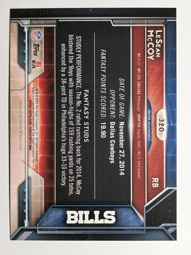 2015 Topps #320 LeSean McCoy FS