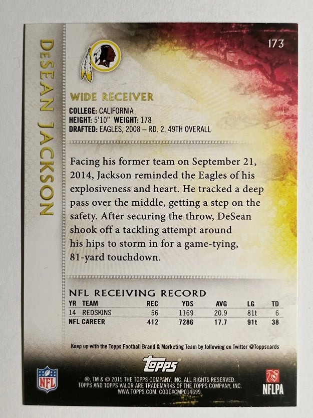 2015 Topps Valor #173 DeSean Jackson