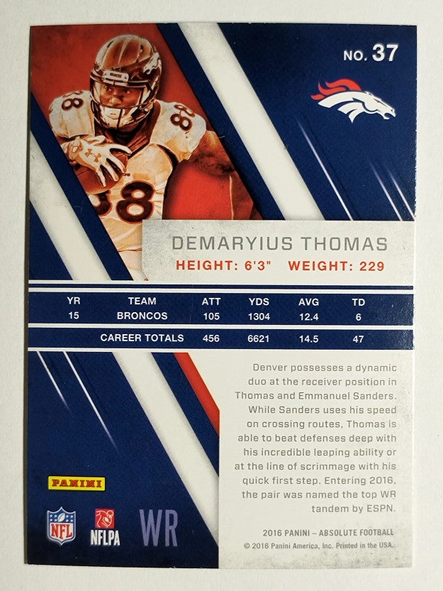 2016 Absolute #37 Demaryius Thomas