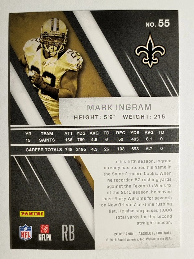 2016 Absolute #55 Mark Ingram